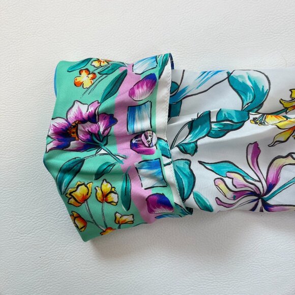 NWOT Johnny Was Floral Long Sleeves Embroidered Button-Down Shirt Dress Size S - Picture 13 of 16